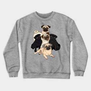 5ivePugs Crewneck Sweatshirt